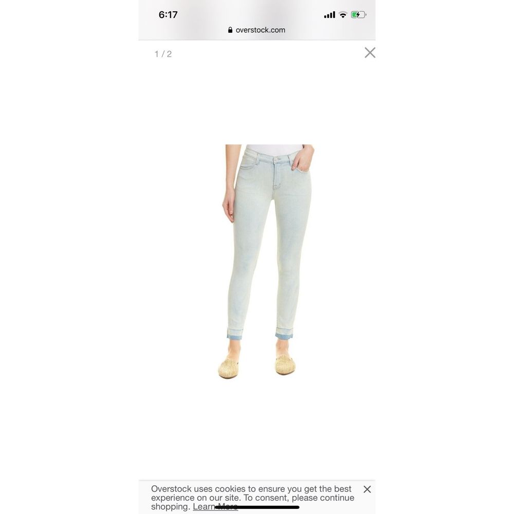 J Brand Alana Blurred High-Rise Skinny jeans 26